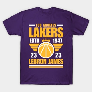 Los Angeles Lakers James 23 Basketball Retro T-Shirt